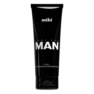 Mihi Just for MAN. Mycí gel na obličej a gel na holení 2 v 1 150ml